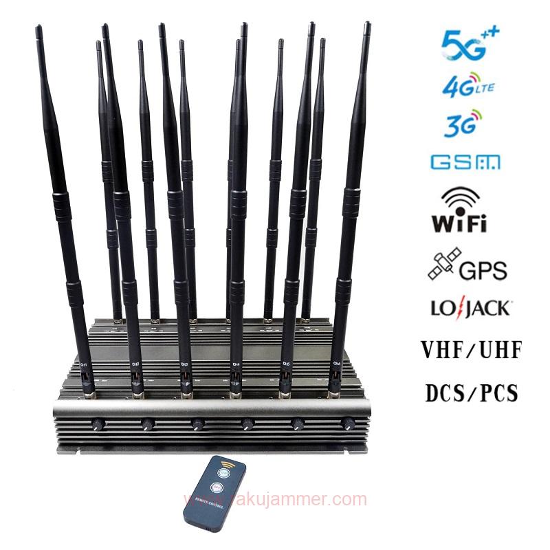 12本のアンテナを備えた強力な固定ブロッキングデバイスは、すべての携帯電話、WiFi、GPS信号を干渉することができます