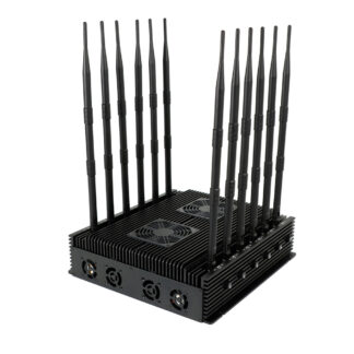 強力なGSM 3G 4G 5G固定携帯電話信号ブロッカー、12本のアンテナ付き