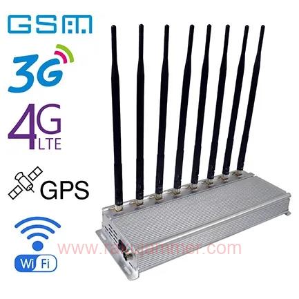 屋内用の手頃な価格のデスクトップ8アンテナ携帯電話ジャマー装置