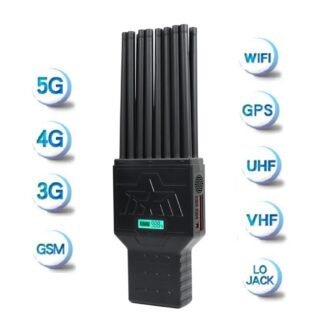 高品質18W 18バンドハンドヘルド信号ジャマー 5G 4G 3G 2G Wi-Fi GPS UHF VHF RC 315 433