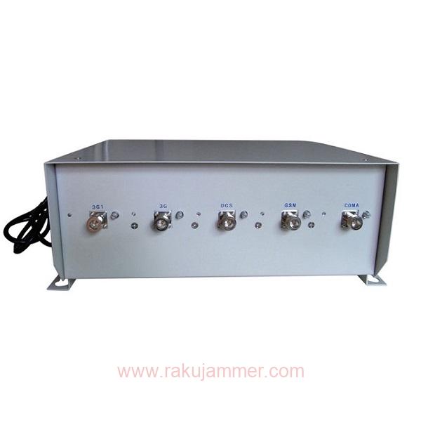調整可能な5バンドデスクトップGSM 3G周波数スクランブラー、シールド100M範囲