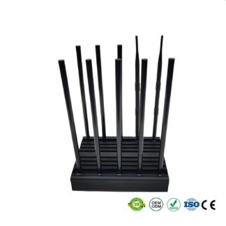 10本の高利得全方向アンテナを備えたプロフェッショナルな携帯電話信号ジャマー