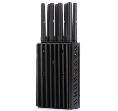 8バンドポータブル携帯電話信号ジャマー 2G/3G/4G GPS WiFi ロジャック周波数をジャム - 画像 (2)