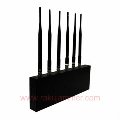 経済的デスクトップ6バンド携帯電話Bluetooth信号ジャマー販売中 - 画像 (2)