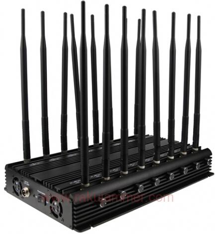 強力な携帯電話ブロッカー GSM 3G 4G 携帯電話 WiFi GPS VHF UHF 信号を16本のアンテナで妨害します - 画像 (2)
