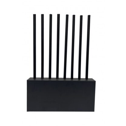 クラシック8バンドの黒いデスクトップ携帯電話ジャマーはWiFi GPS信号を妨害します - 画像 (2)