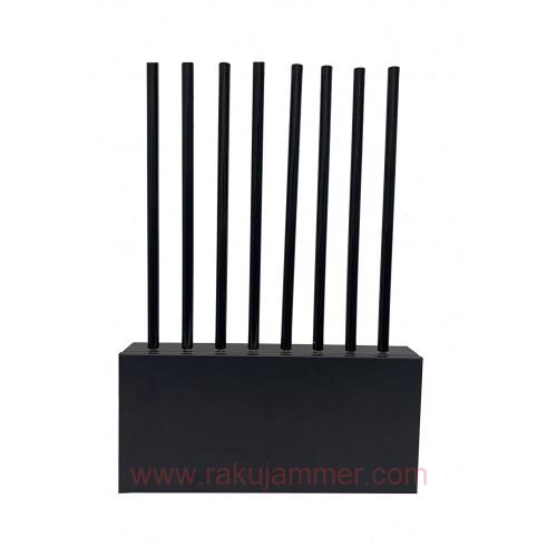 クラシック8バンドの黒いデスクトップ携帯電話ジャマーはWiFi GPS信号を妨害します - 画像 (2)