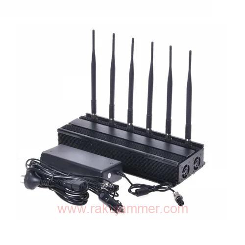 安価な固定6バンド携帯電話ブロッカー装置 GSM 3G 4G 2.4G Wifi信号をブロック - 画像 (2)