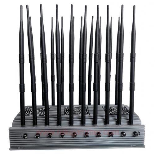 強力な155W 5Gジャミングデバイス WIFI Bluetooth GPS UHF 315 433 868MHz信号をブロック - 画像 (2)