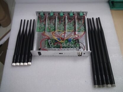 高品質の携帯電話ジャマー デスクトップ GPS信号ブロッカー 5つのアンテナ付き - 画像 (2)