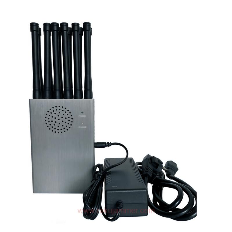 ハンドヘルド5Gモバイル信号ジャマー 全GPS追跡ブロッカー 12バンド搭載 - 画像 (3)
