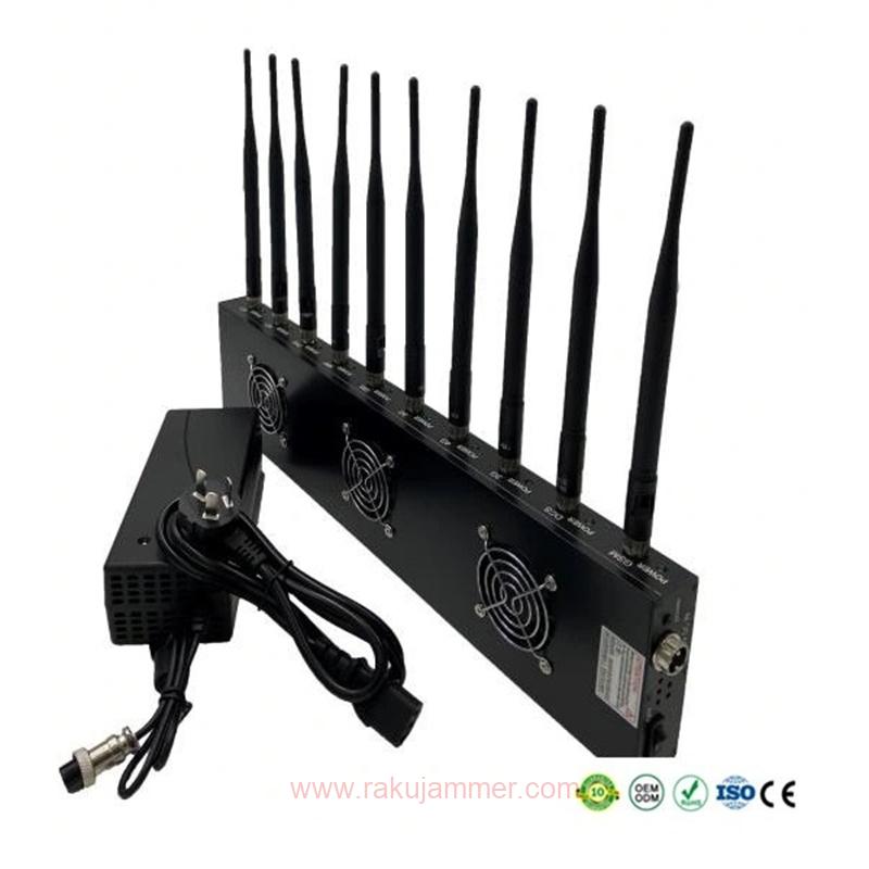 高品質の18W 10アンテナ携帯電話信号ジャミングデバイス、カスタマイズ可能な周波数帯 - 画像 (3)