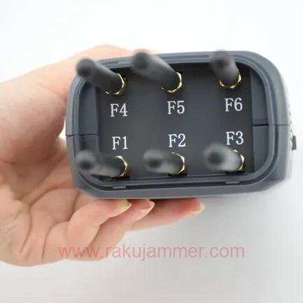 6つの選択可能な周波数帯を持つポータブル2G 3G 4G GPS Wifi携帯電話信号ジャマー - 画像 (4)