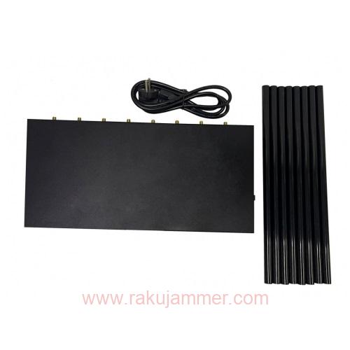 クラシック8バンドの黒いデスクトップ携帯電話ジャマーはWiFi GPS信号を妨害します - 画像 (4)