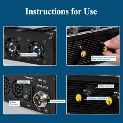安価な固定6バンド携帯電話ブロッカー装置 GSM 3G 4G 2.4G Wifi信号をブロック - 画像 (4)
