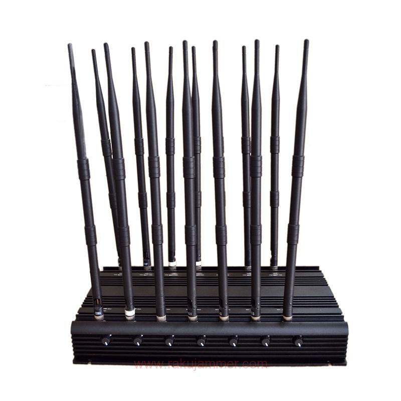 14バンド GSM/3G/4G 携帯電話信号ブロッカージャマー VHF UHF LOJACK 315MHZ 433MHz - 画像 (4)