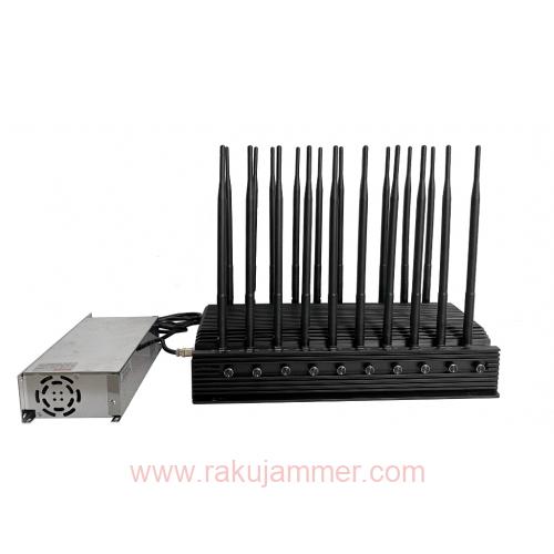 20アンテナ強力5G携帯電話スクランブラーブロッキングトラッカーデバイス - 画像 (4)