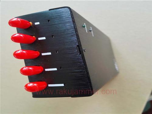 5バンドポータブルWiFi Bluetoothジャマー GSM 3G 4G携帯電話およびGPS追跡信号をブロック - 画像 (4)