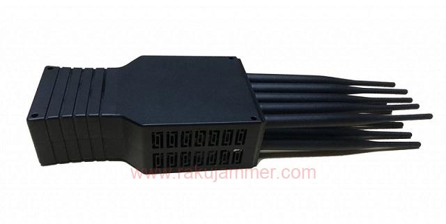 ポータブル10アンテナ携帯電話ブロッカーおよびWiFi UHF VHF信号ジャマー - 画像 (4)