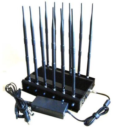 最新の12アンテナ調整可能なパワーUHF VHFジャマーは、2G 3G 4G WIFI GPS ロジャックをブロックします - 画像 (5)