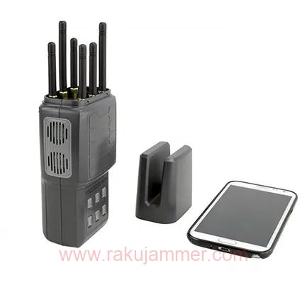 6つの選択可能な周波数帯を持つポータブル2G 3G 4G GPS Wifi携帯電話信号ジャマー - 画像 (5)