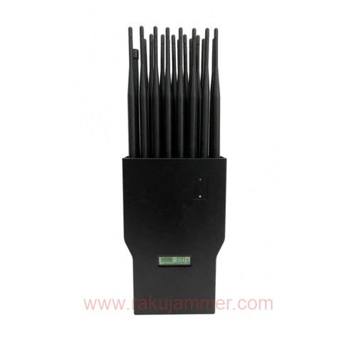 強力な21W 21バンド 5G携帯電話スクランブラーがすべてのWIFI GPS UHF VHF RC信号をブロック - 画像 (5)