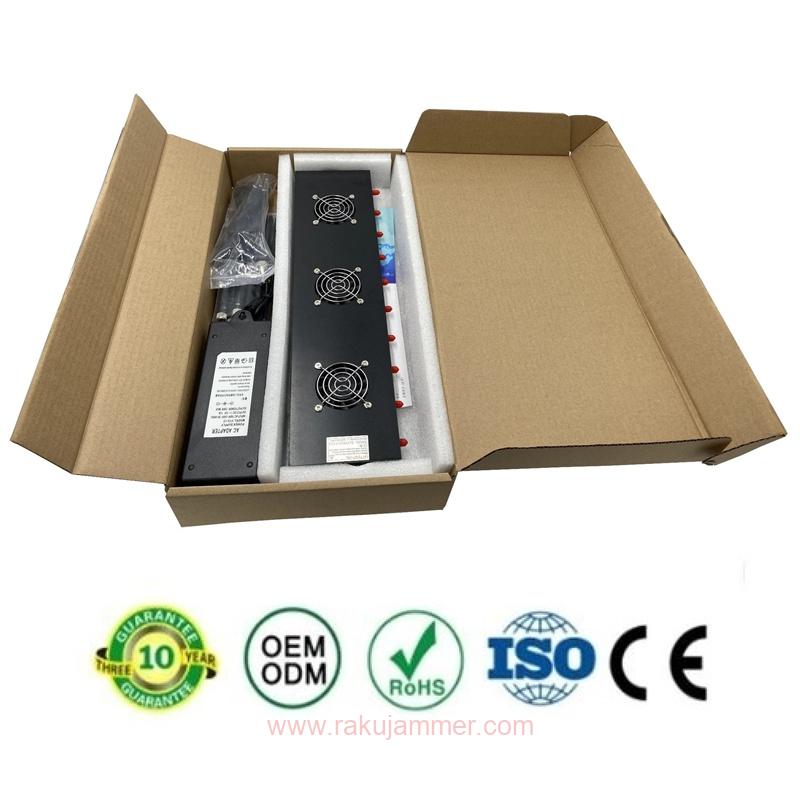 高品質の18W 10アンテナ携帯電話信号ジャミングデバイス、カスタマイズ可能な周波数帯 - 画像 (5)