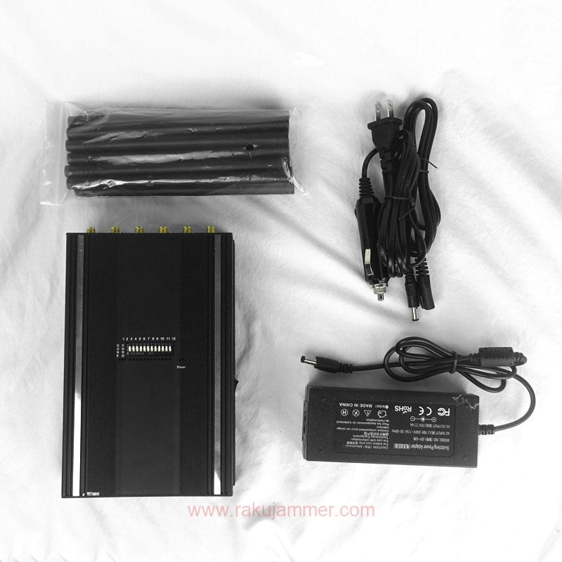 フルバンドWiFi GPSおよび5G携帯電話ジャマー 12バンド 特別セール - 画像 (5)